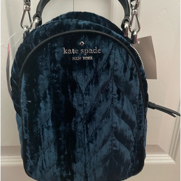 kate spade Handbags - Kate spade velvet backpack nwt